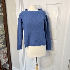 LOFT Classic Blue Crew Neck Sweater